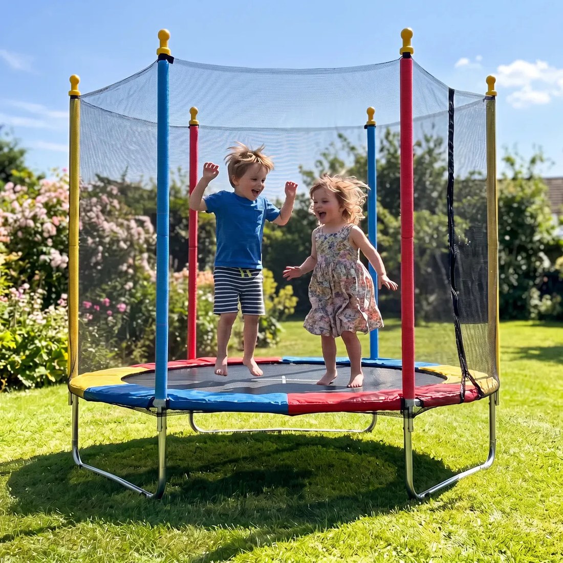 Cama Elástica Infantil Pula Pula largura 1,80m X altura 1,60m Trampolim Desmontável Eloria
